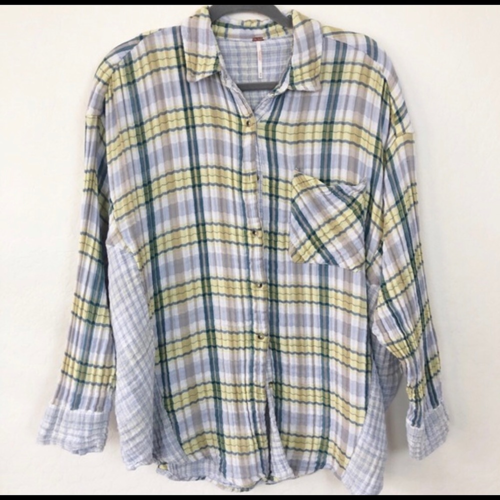 Free People | Oversized Button Down Flannel